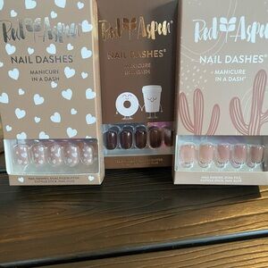 Nail Dashes, 3 sets. Brand new in boxes.